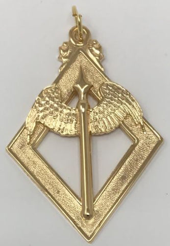 Scottish Rite 16th Degree Hospitaller Jewel in Gold Tone