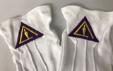 Freemason Masonic Royal and Select Mason Dress Gloves