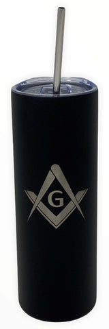 Freemason Stainless Steel Slim 20 oz Tumbler