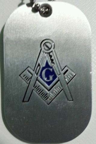 Freemason Dog Tag Necklace