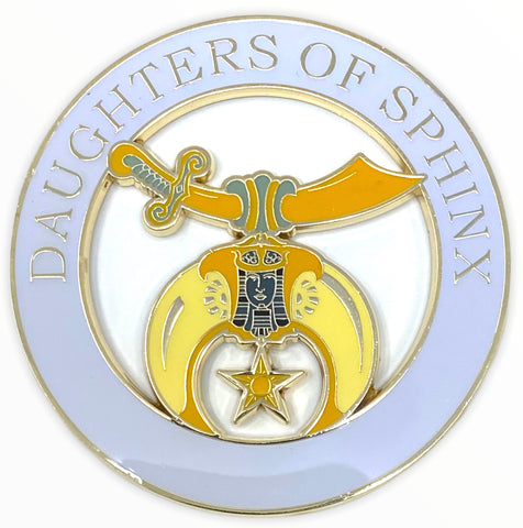 Daughters of Sphinx Cut Out Car Emblem