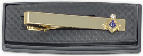 Freemason Tie Bar with Small Square and Compass