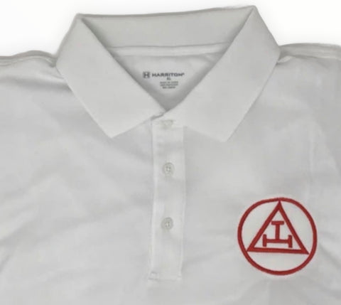 Royal Arch Moisture Wicking White Polo Shirt