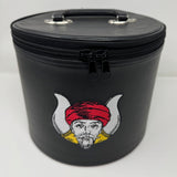 Grotto Fez Hat Case – Black Hard Shell with Embroidered Mokanna Emblem | Clearance Item