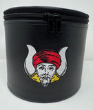 Grotto Fez Hat Case – Black Hard Shell with Embroidered Mokanna Emblem | Clearance Item