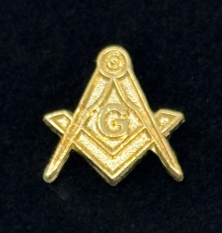 Mini Square & Compass Lapel Pin