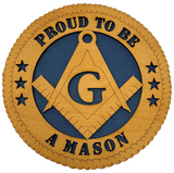 Proud To Be A Mason Wooden Decoration