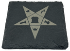 Order of Eastern Star Slate Coaster