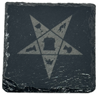 High Gloss Order of Eastern Star Slate Coaster