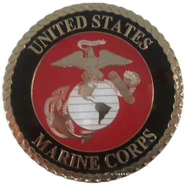 USMC Metal Car Emblem