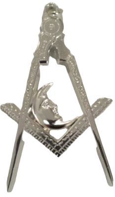 Freemason Junior Deacon Collar Jewel in Silver Tone