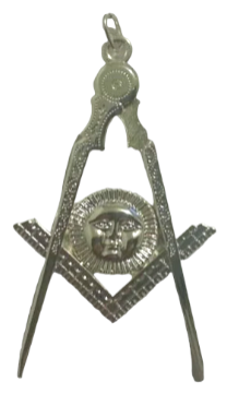 Freemason Senior Deacon Collar Jewel in Silver Tone