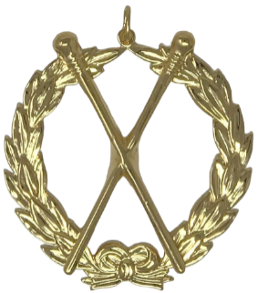 Grand Master of Ceremonies Collar Jewel in Gold Tone