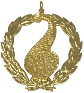 Grand Steward Collar Jewel in Gold Tone