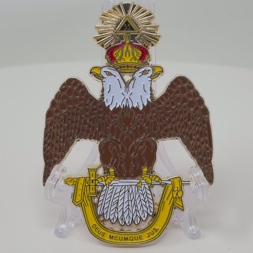 Scottish Rite 33rd Degree car emblem turntable video