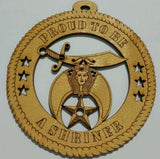 Shriner Cut-Out Wooden Laser Engraved Emblem