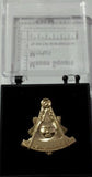 Freemason Past Master Gold Tone Lapel Pin