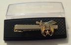 Shriners Tie Bar in Gold Tone, in a clear presentation box
