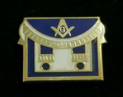 Freemason Apron Lapel Pin