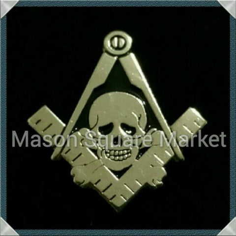 Freemason Skull Lapel Pin