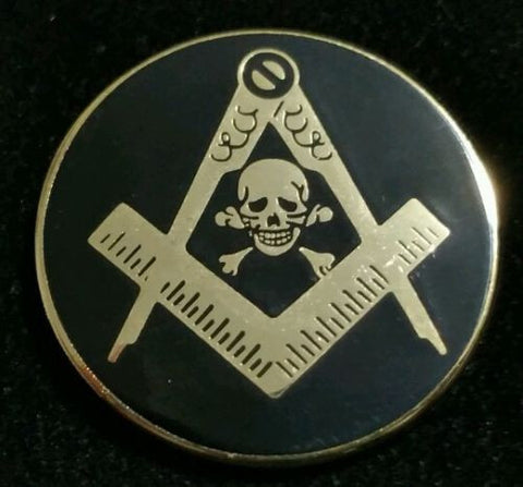 Freemason Skull Lapel Pin
