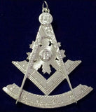 Freemason Past Master Collar Jewel in Silver Tone