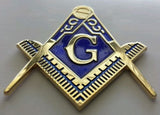 Masonic cut-out car emblem in gold