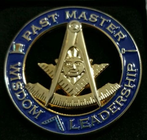 Freemason Past Master Wisdom and Leadership Cut-Out Lapel Pin
