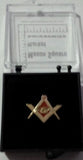 Freemason Square and Compass Brotherly Love Lapel Pin