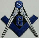 Freemason Masonic Blue and White Iron on Patch