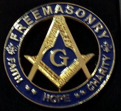 Freemason Faith, Hope, Charity Cut-Out Lapel Pin