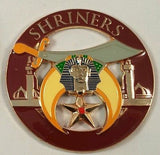 Shriners Lapel Pin & Cut-Out Car Emblem Package