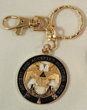 Freemason Scottish Rite 32nd Degree Key Chain & Cut-Out Car Emblem Package