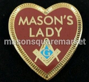 Freemason Mason's Lady Lapel Pin