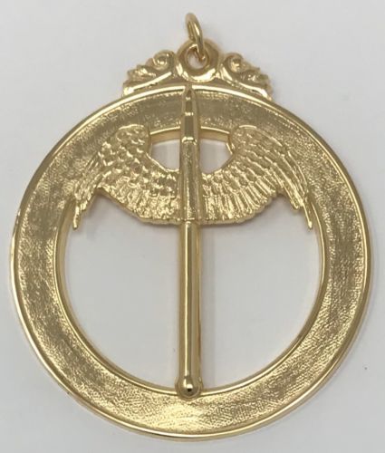 Scottish Rite 18th Degree Hospitaller Jewel in Gold Tone