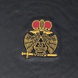 Scottish Rite 33rd Degree Cap Case In Black with Emblem