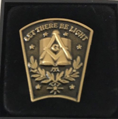 Freemason Masonic Let There By Light Lapel Pin