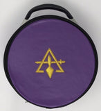 Freemason Masonic Royal and Select Masons Cap Case In Purple with Emblem