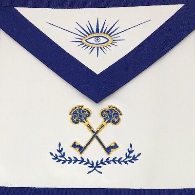 Treasurer Officer Apron, close-up of the embroidered emblem