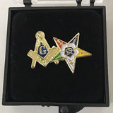 Freemason Masonic & Order of Eastern Star OES Lapel Pin