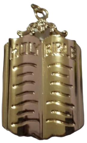 Freemason Chaplain Collar Jewel in Gold Tone