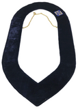 Freemason Blue Lodge Gold Tone Officer Collar with Dark Blue Backing