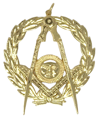 Grand Senior Deacon Collar Jewel in Gold Tone