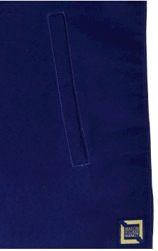 Senior Warden Officer Apron, back view, alternate angle