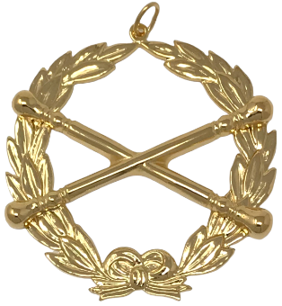 Grand Marshall Collar Jewel in Gold Tone