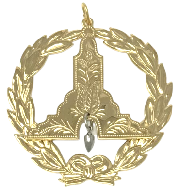 Senior Grand Warden Collar Jewel in Gold Tone