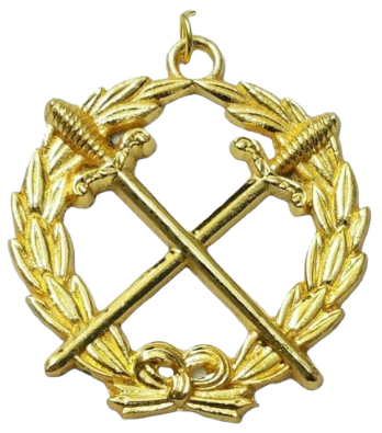 Grand Sentinel Collar Jewel in Gold Tone