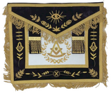 Past Master Dark Purple and Gold Apron