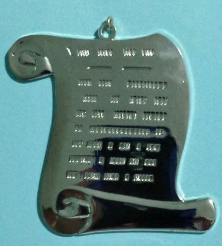 Freemason Orator Collar Jewel in Silver Tone