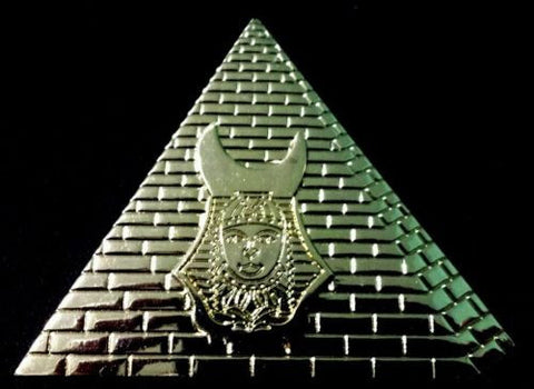 Shriner Marshal Officer Collar Jewel in Gold Tone